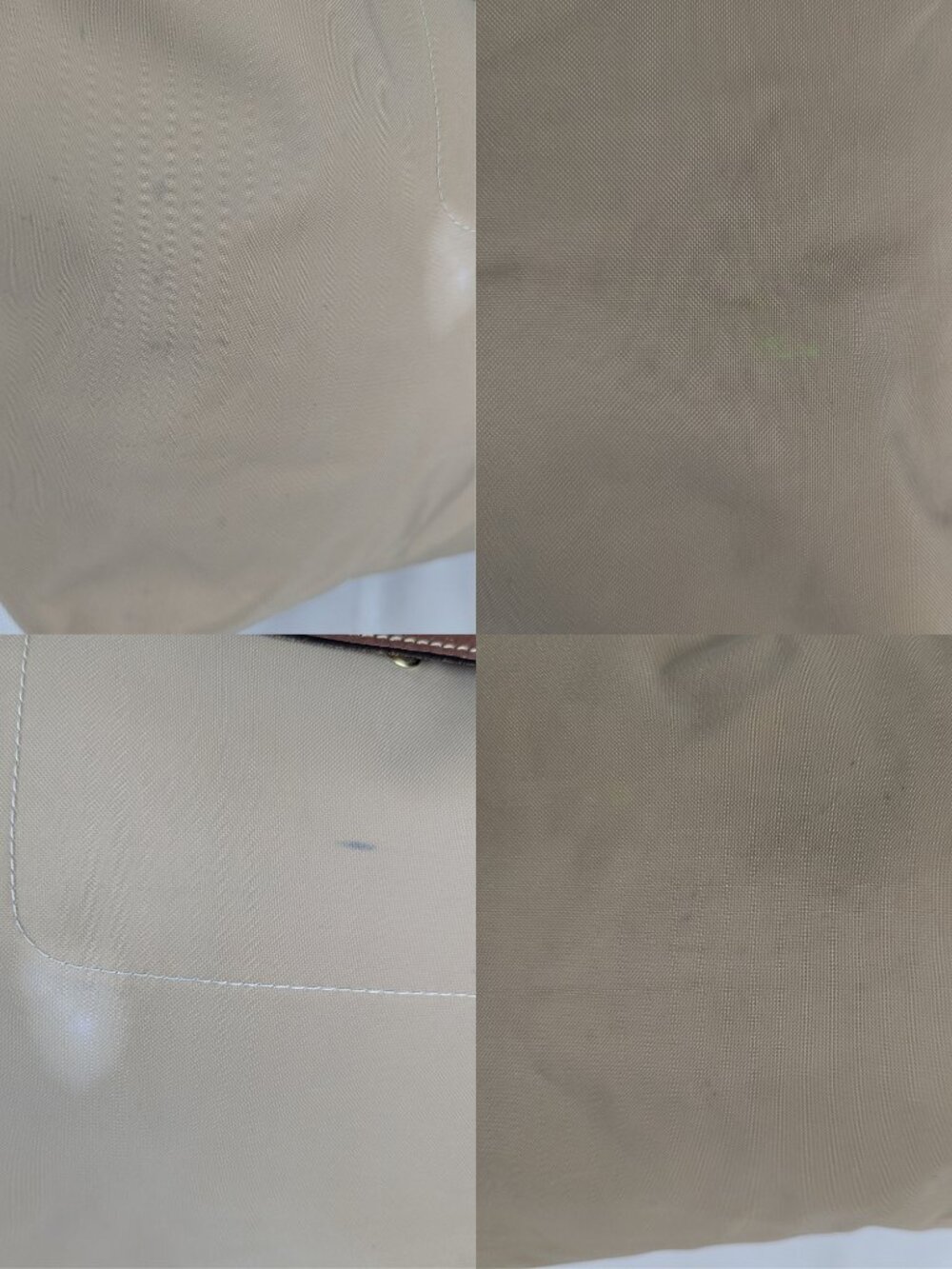 Authentic Longchamp Le Pliage Tote Bag Beige - Nylon Leather - Preowned Nice - Picture 11 of 16